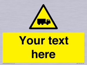 Custom Lorry Hazard Sign